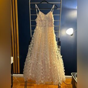 Betsey Johnson Ivory Floral Maxi Dress